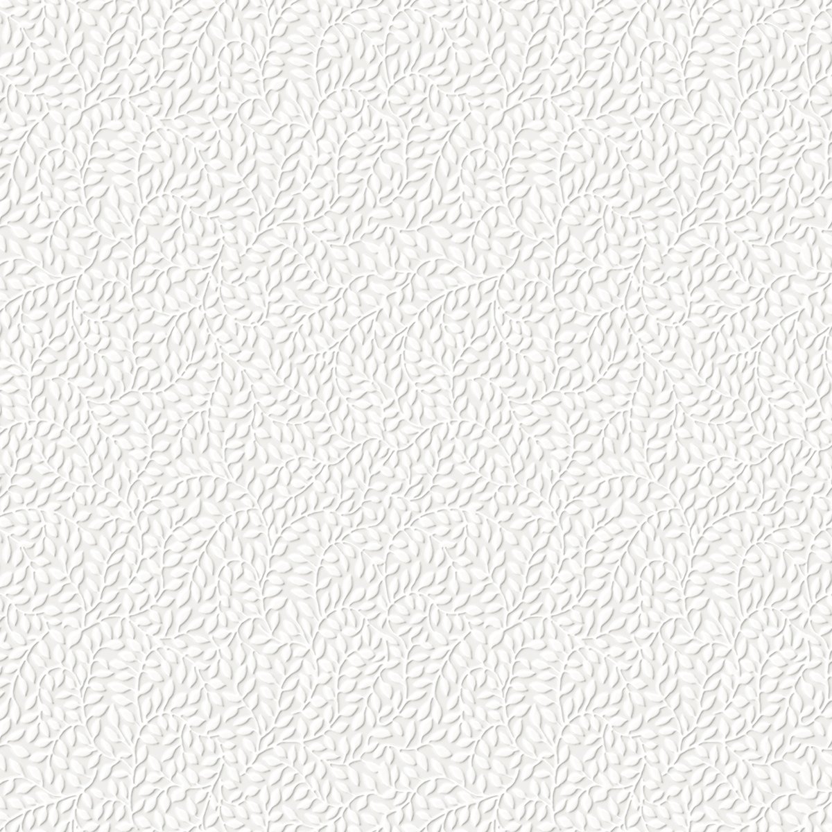 Papier peint Feuillage végétal à peindre blanc, LAURA ASHLEY