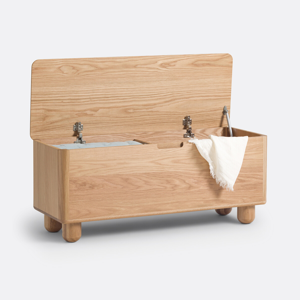 Banc/coffre de rangement chêne et plaqué, Piero naturel, LA REDOUTE INTERIEURS