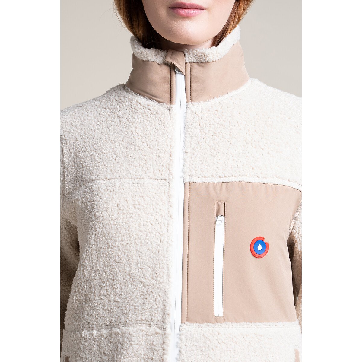 Veste en sherpa, MONGE coquille, FLOTTE