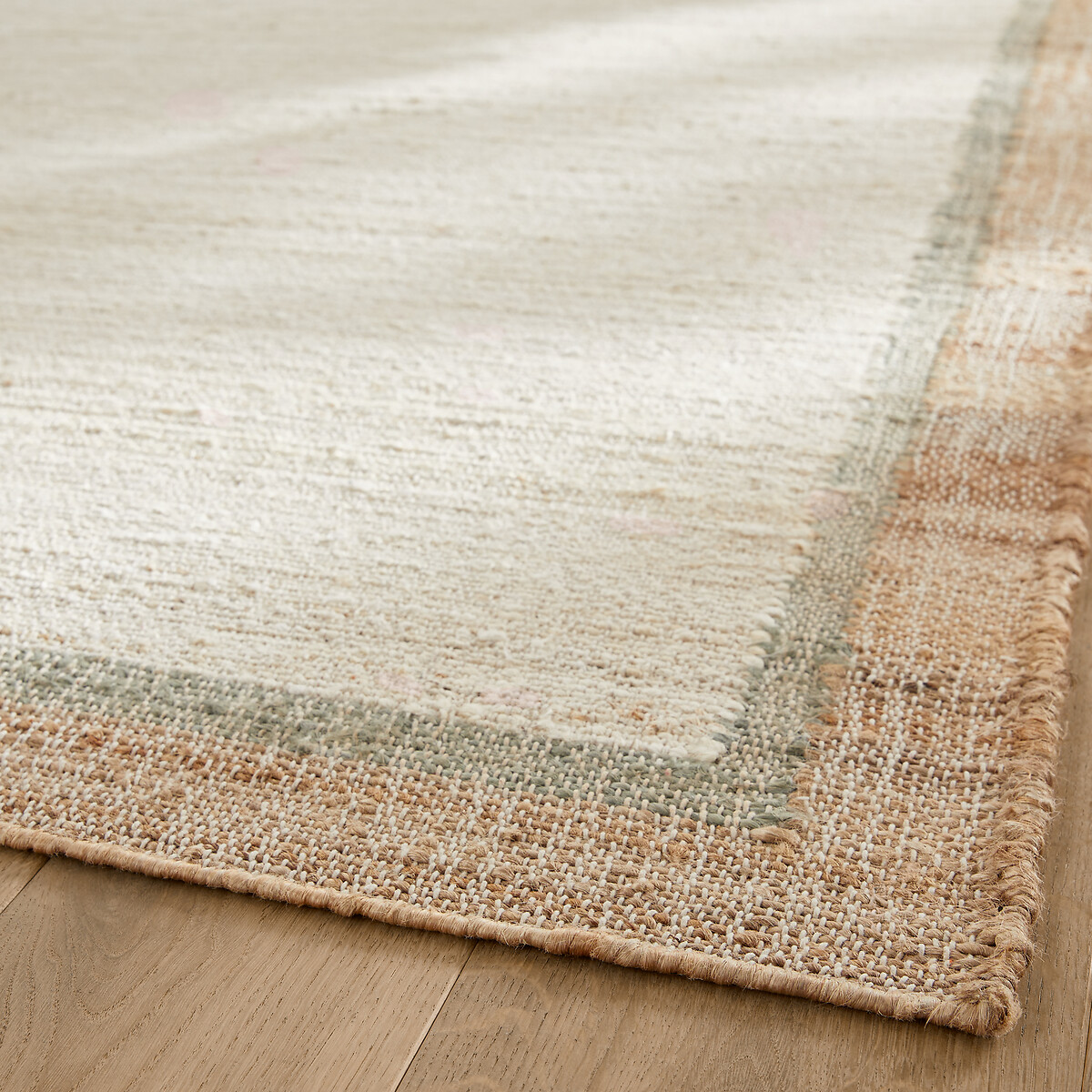 Tapis jute, tissé main, Ishika ecru, AM.PM