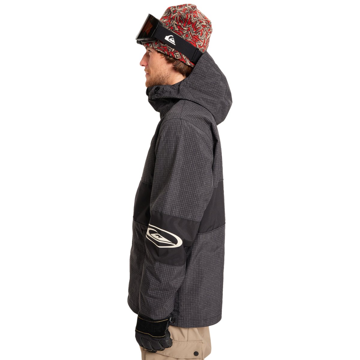 Veste de snow technique HIGH IN THE HOOD noir true black, QUIKSILVER