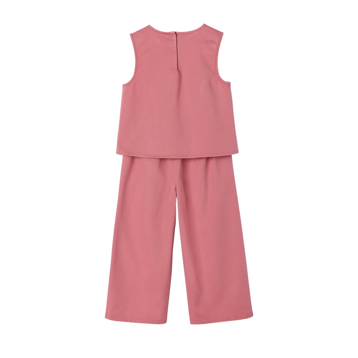 Ensemble pantacourt top croisé vieux rose, VERTBAUDET