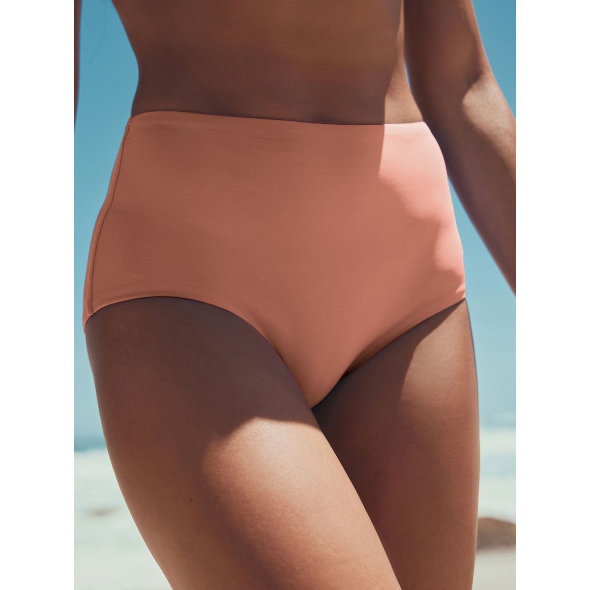 Bas de bikini échancré rose corail, NEXT