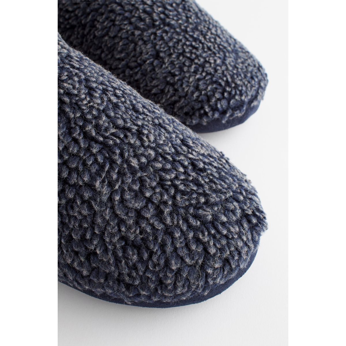 Chaussons doublées à enfiler chauds bleu marine, NEXT