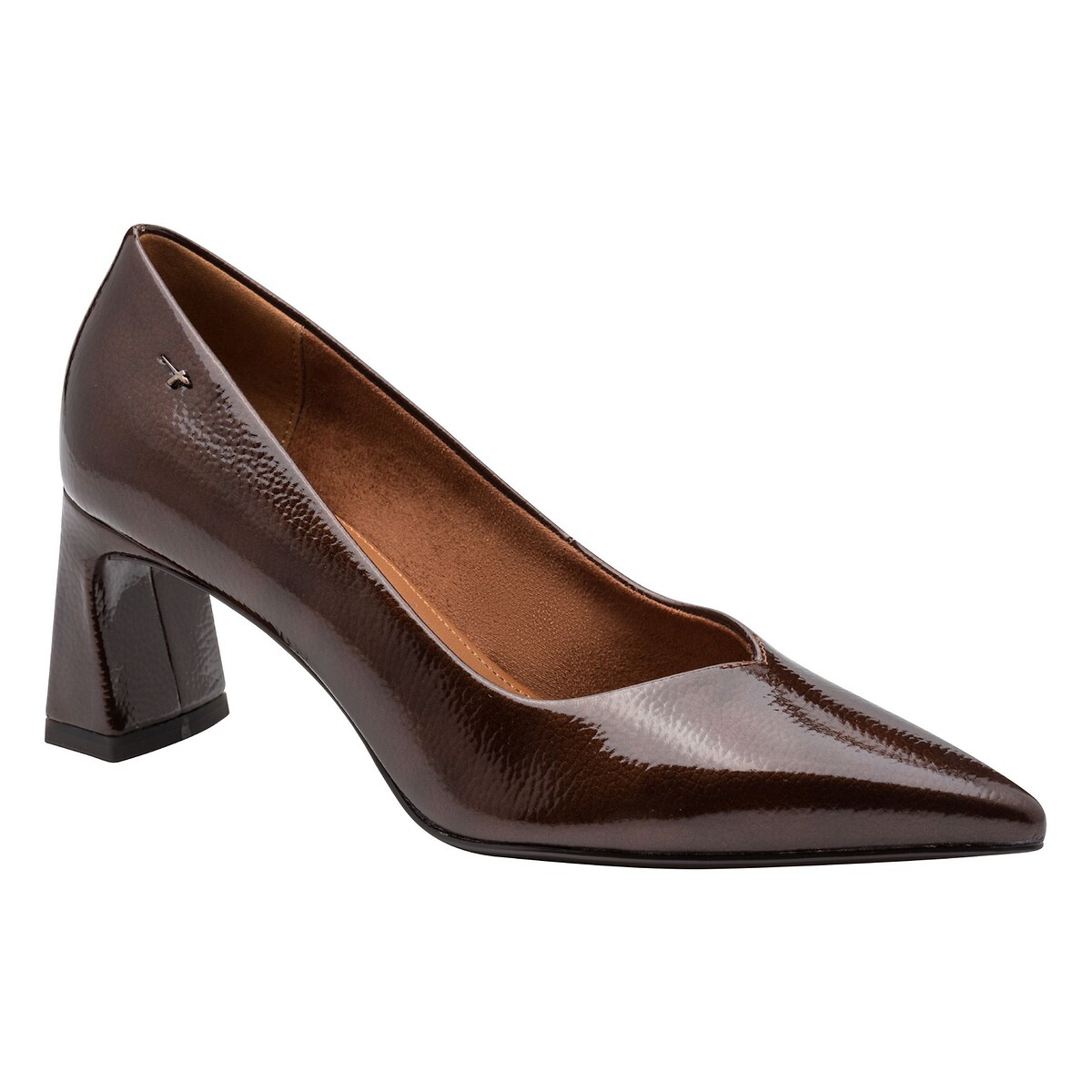 Pointed patent heels brown patent, TAMARIS