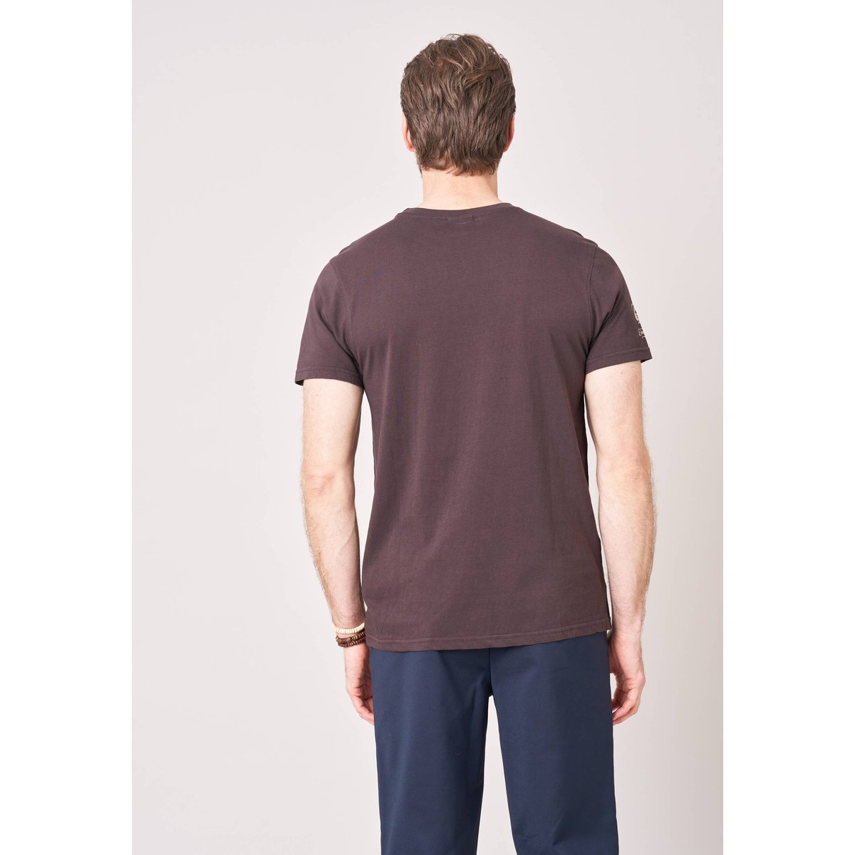 T-shirt homme en 100% coton PARK espresso, DEELUXE