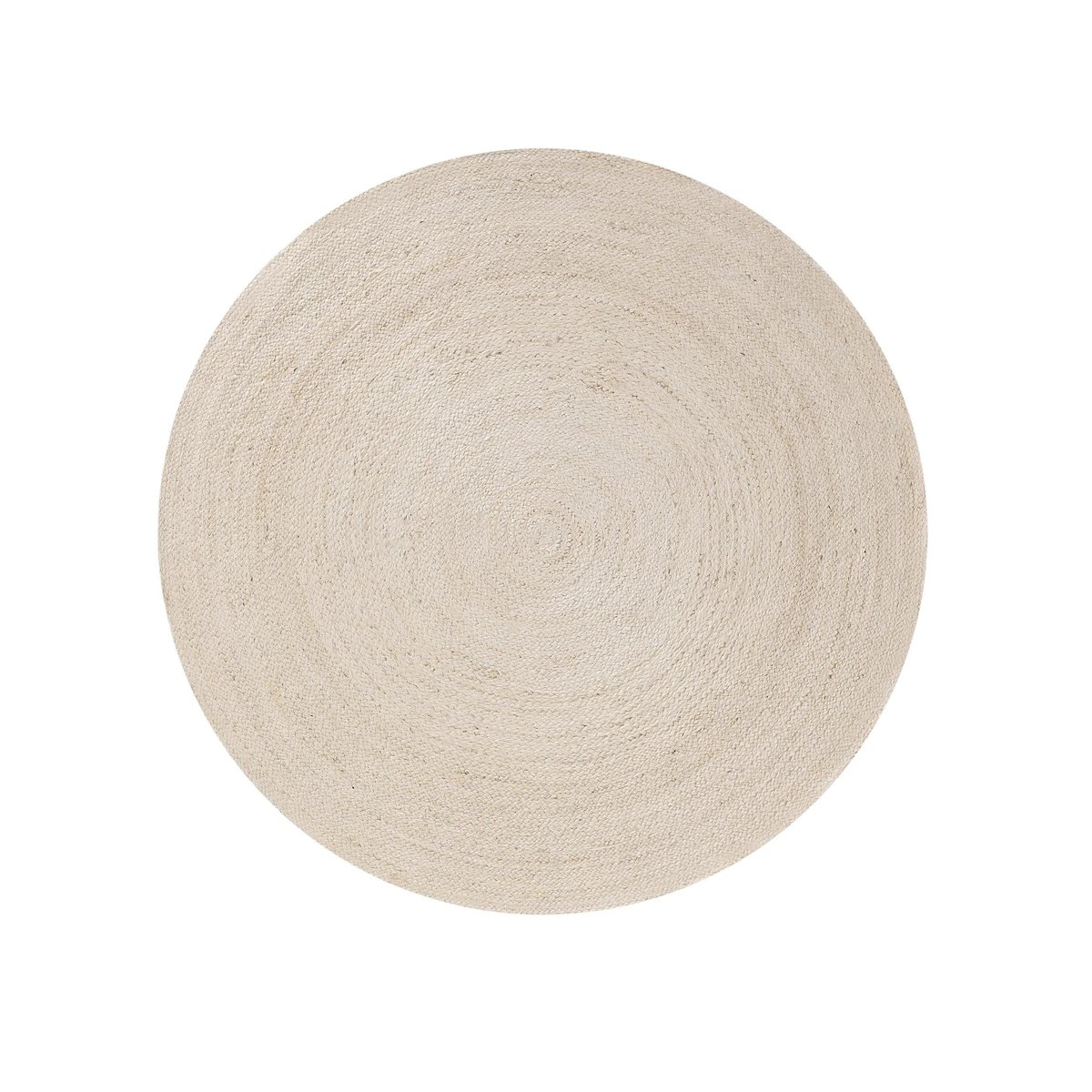 Tapis rond de jute tissé main JUTTA ivory, BENUTA
