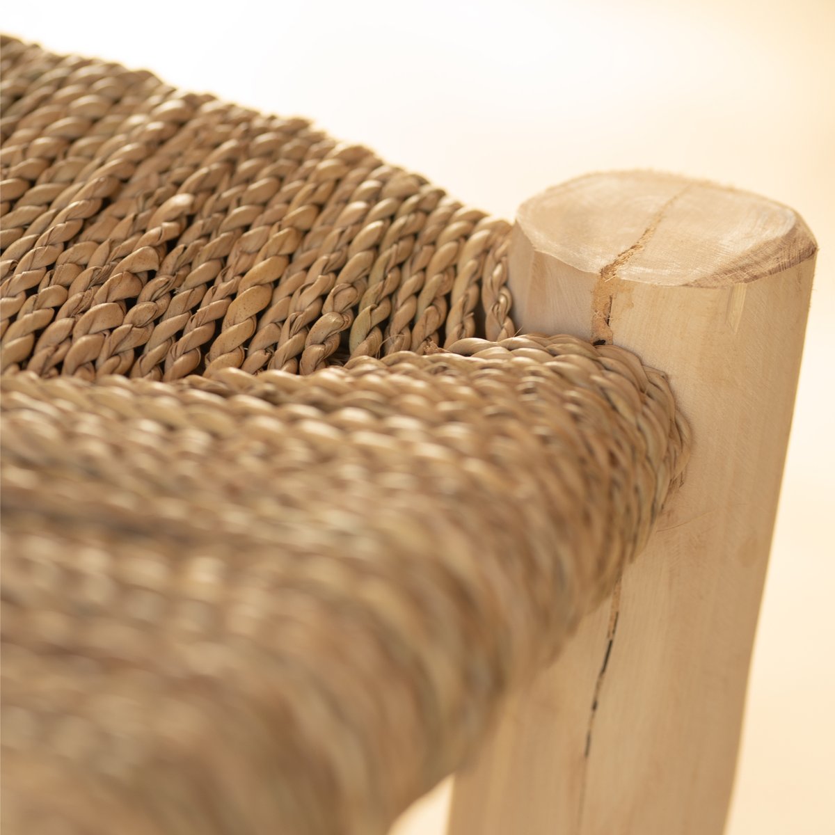 Chaise enfant bois de laurier et doum - LOJI naturel, HOME MAISON