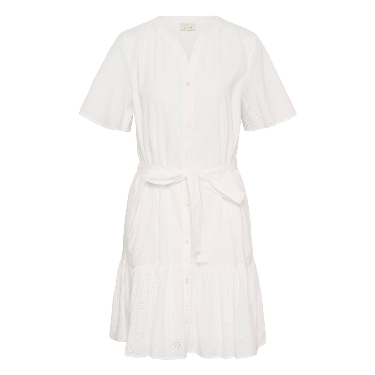 Robe blanc chalk, KAFFE