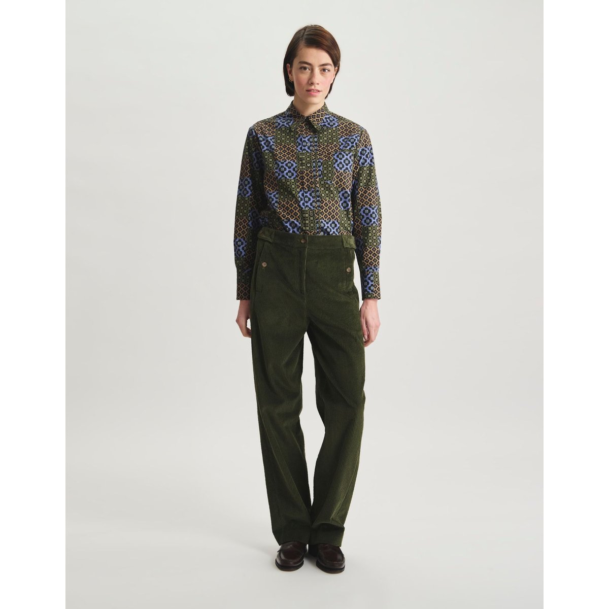 Pantalon Piotr vert, INES DE LA FRESSANGE PARIS