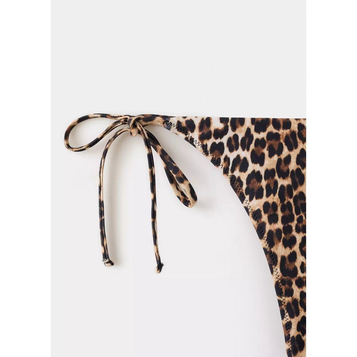 Culotte bikini léopard marron, MANGO
