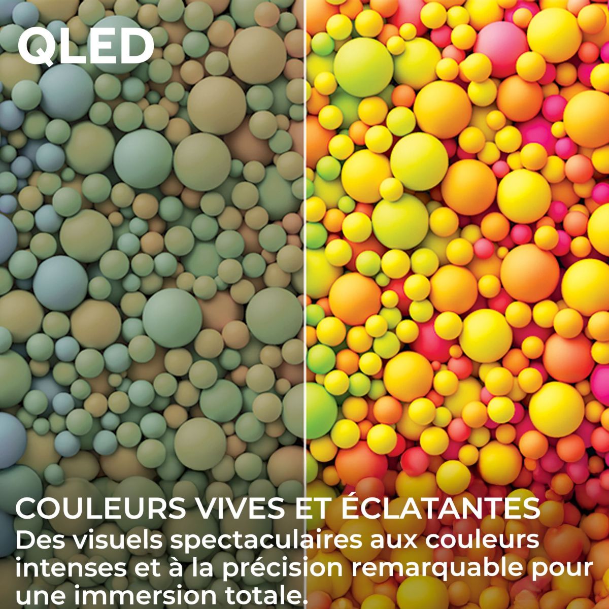 TV QLED H43S80GUX (2026) 43" (109 cm) couleur unique, HAIER
