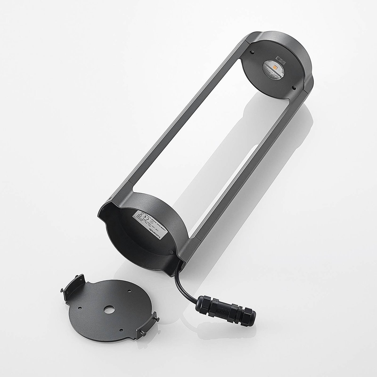 Luminaire extérieur en aluminium moderneLED anthracite, LUCANDE