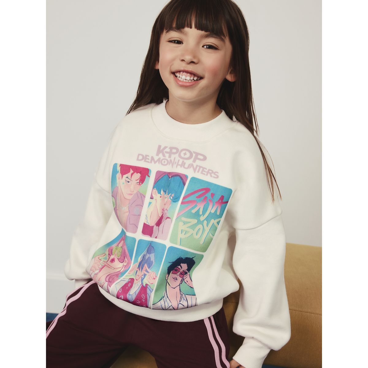 Sweat kpop demon hunters écru, NEXT