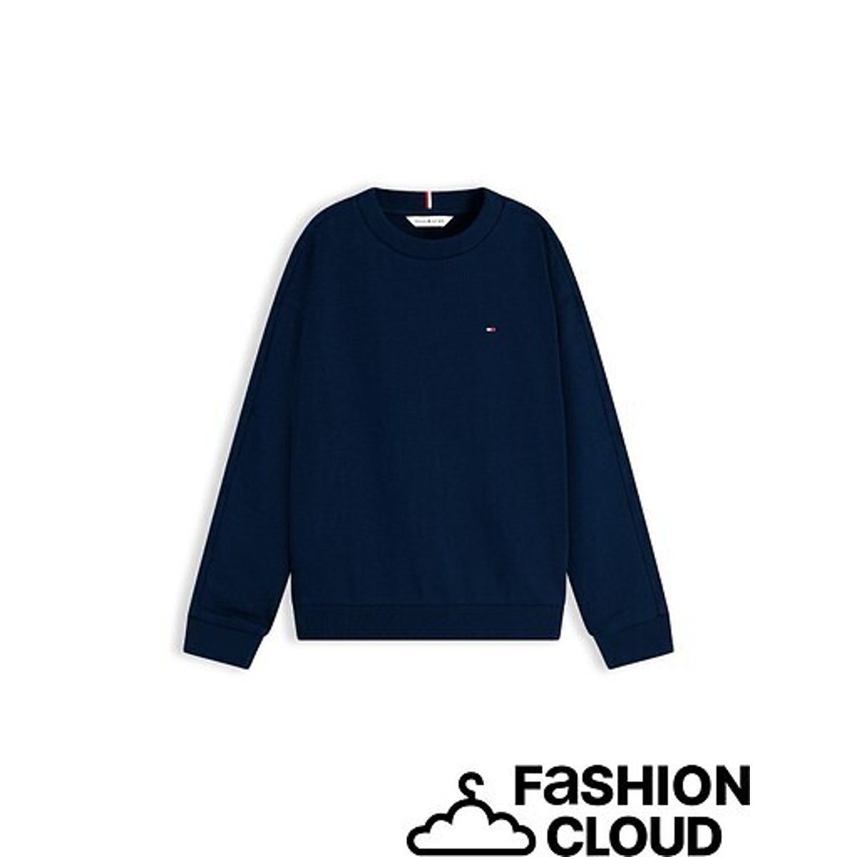 Trui met ronde hals marineblauw, TOMMY HILFIGER