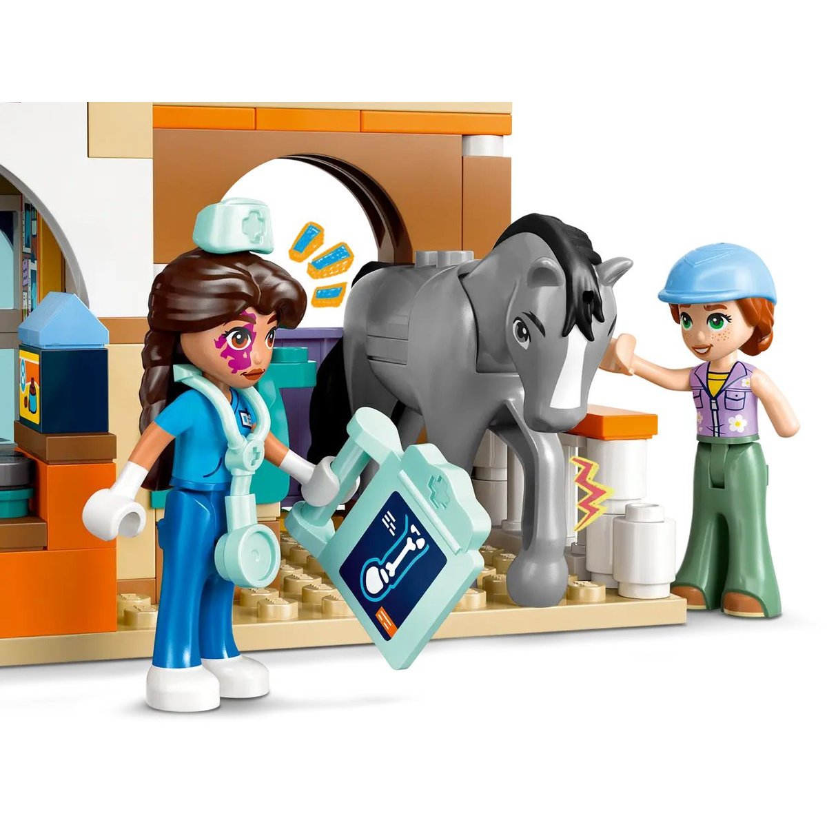 LEGO Friends - Clinique Vétérinaire pour Chevaux et Animaux de Compagnie - 42651 multicolore, LEGO