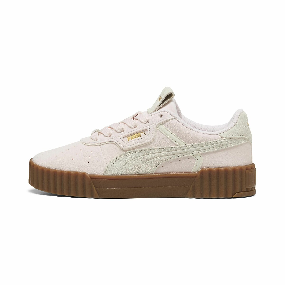 Baskets Carina 3.0 Luxe Suede rose clair/blanc, PUMA