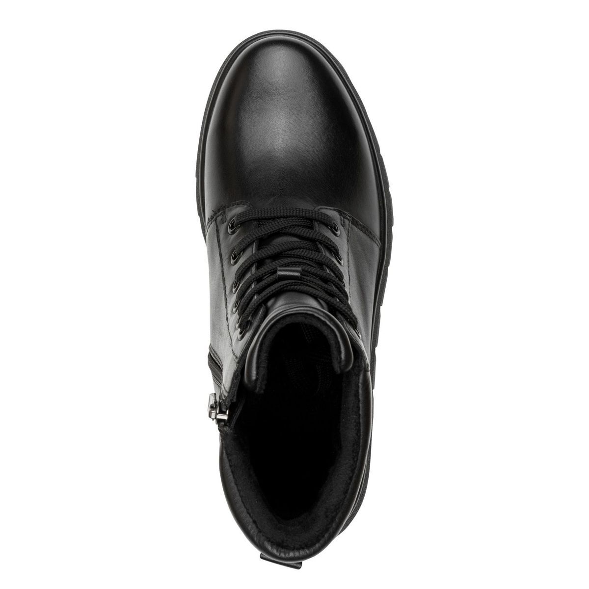 Bottine en cuir noir, MARCO TOZZI
