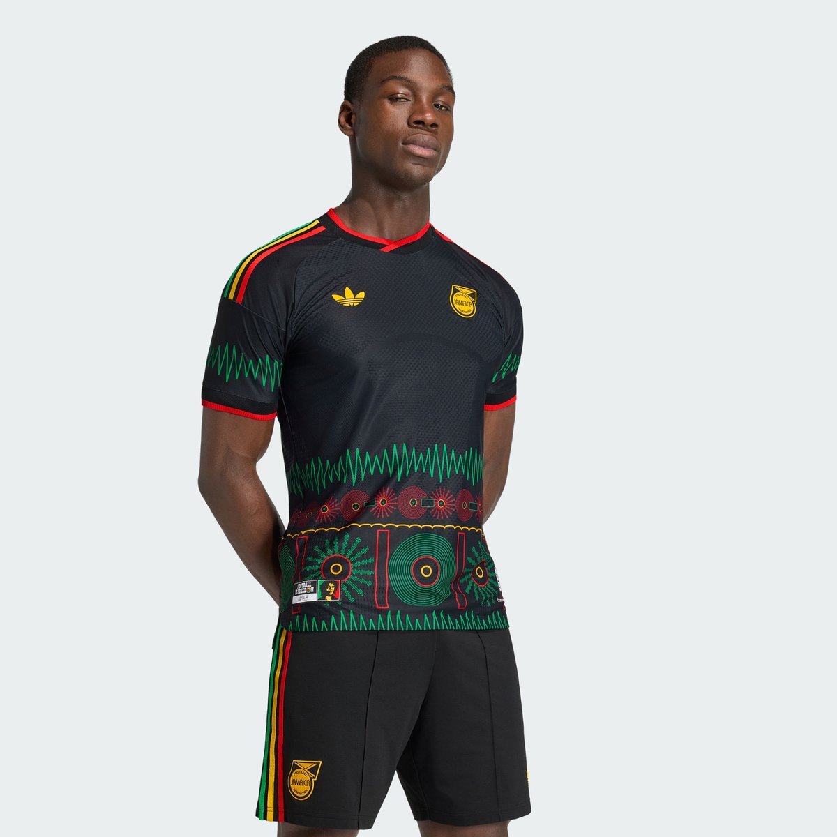Maillot Extérieur Jamaïque 26 X Bob Marley Authentique Maillot Extérieur Jamaïque 26 X Bob Marley Authentique black, adidas Performance