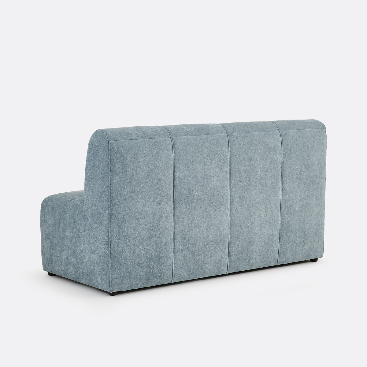 Modulares Tischbankelement, 3-Sitzer, aus feiner Chenille, ANETA blue vintage, LA REDOUTE INTERIEURS