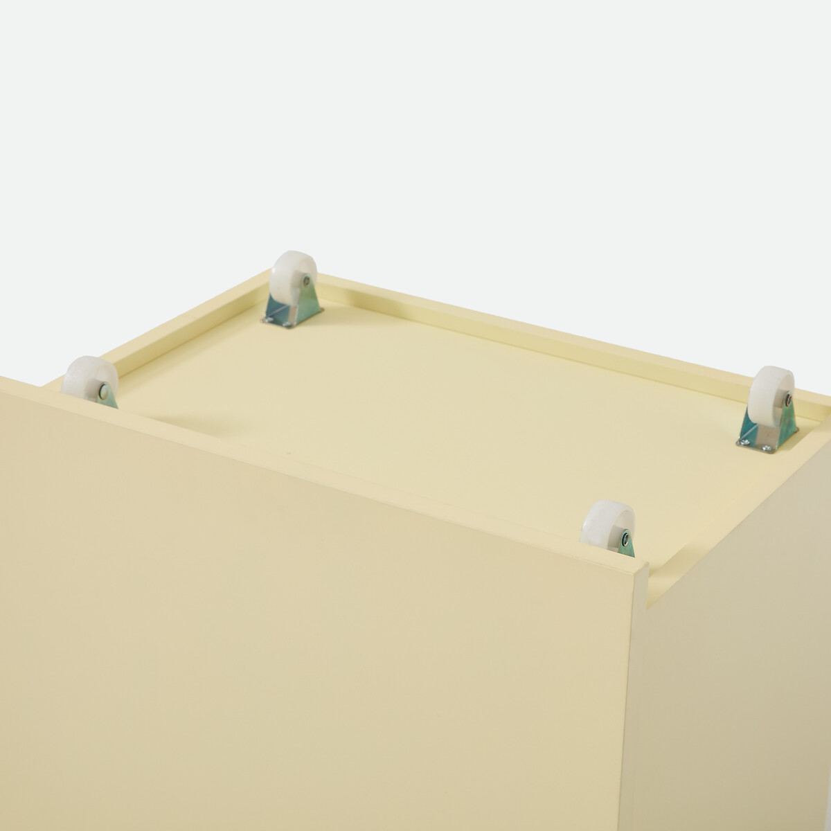 Lot de 2 caissons à roulettes, VOVA jaune beurre, LA REDOUTE INTERIEURS