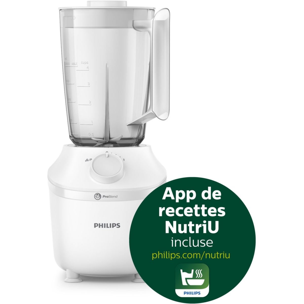 Blender Daily série 3000 HR2041/00 blanc, PHILIPS