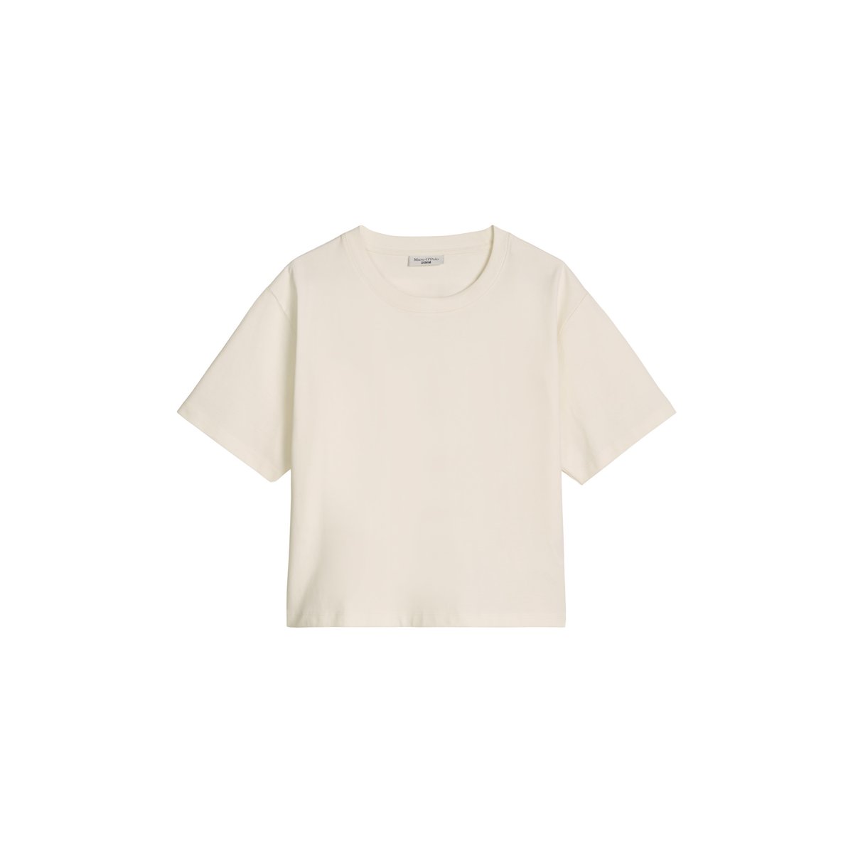 T-shirt avec broderie anglaise relaxed en mélange de matériaux blanc, MARC O’POLO DENIM