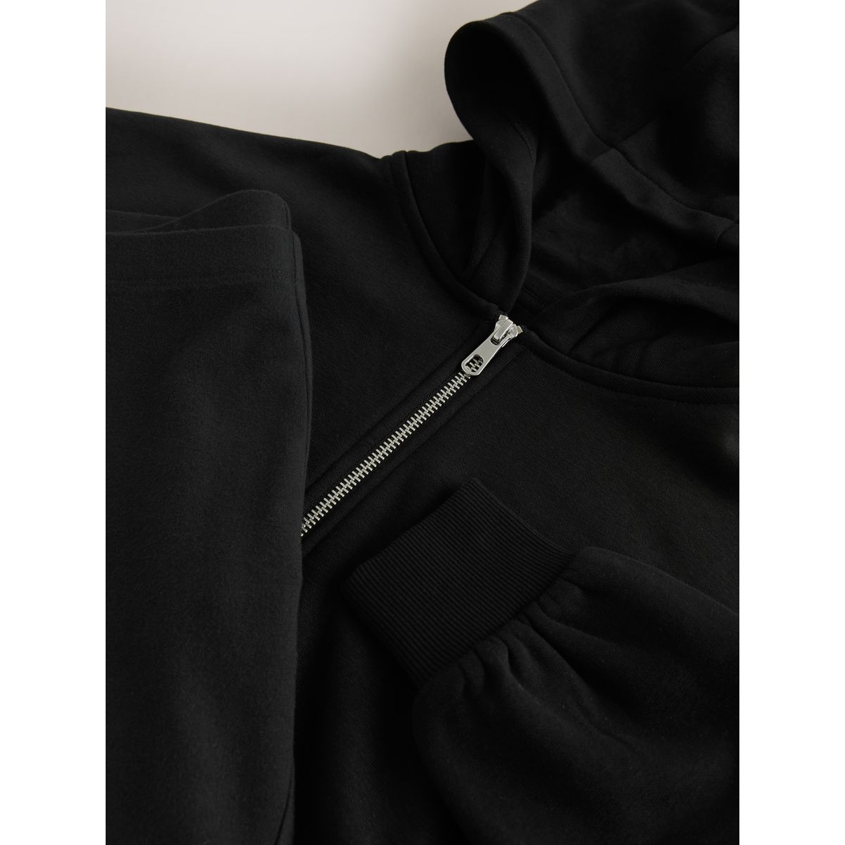 Ensemble legging et sweat à capuche zippé noir, NEXT