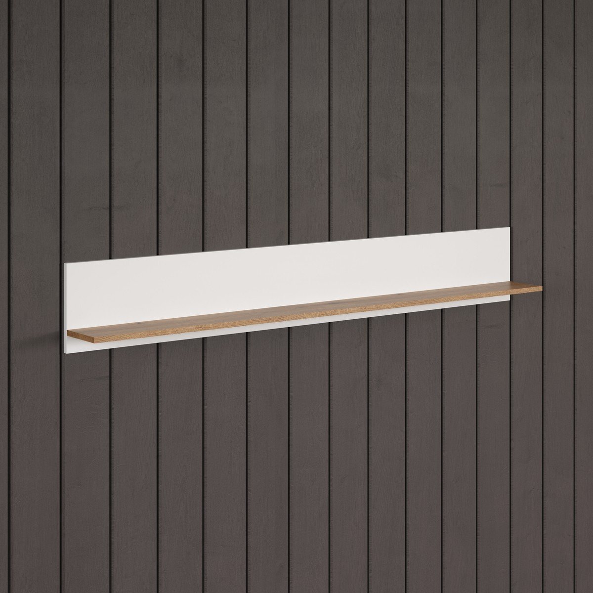 Etagère murale avec 1 tablette L170 cm - VITORIA blanc, CALICOSY