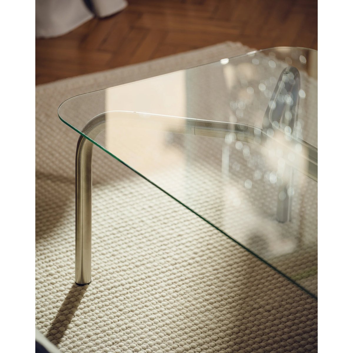 Table basse UKU 110x60 steel & glass, NOO.MA