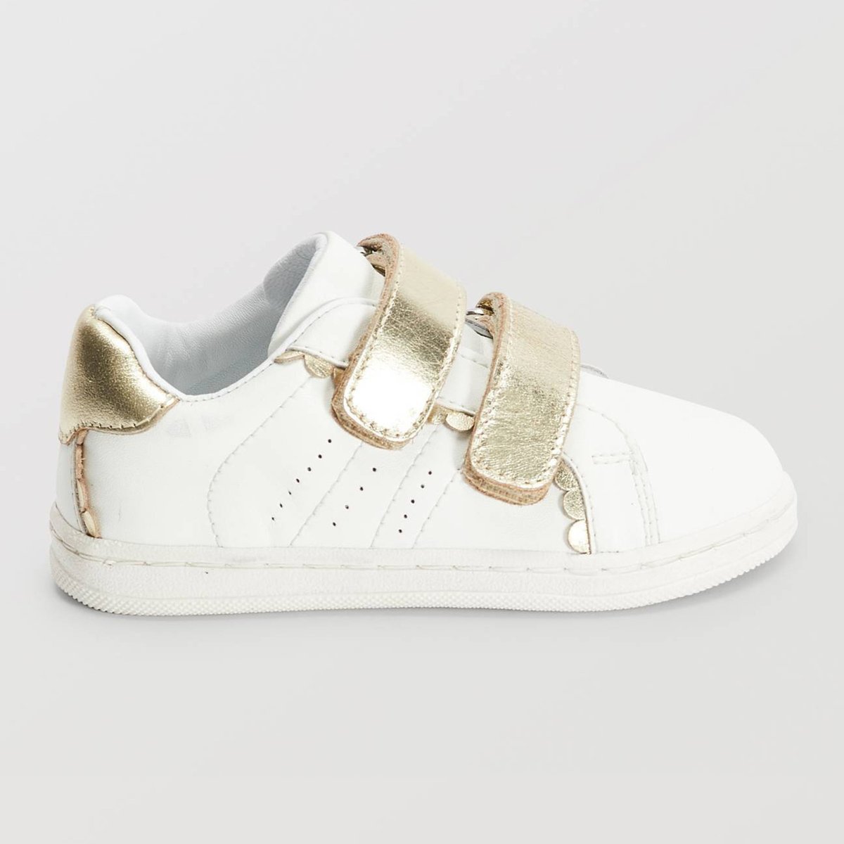 Basket en cuir blanc, BOUT'CHOU