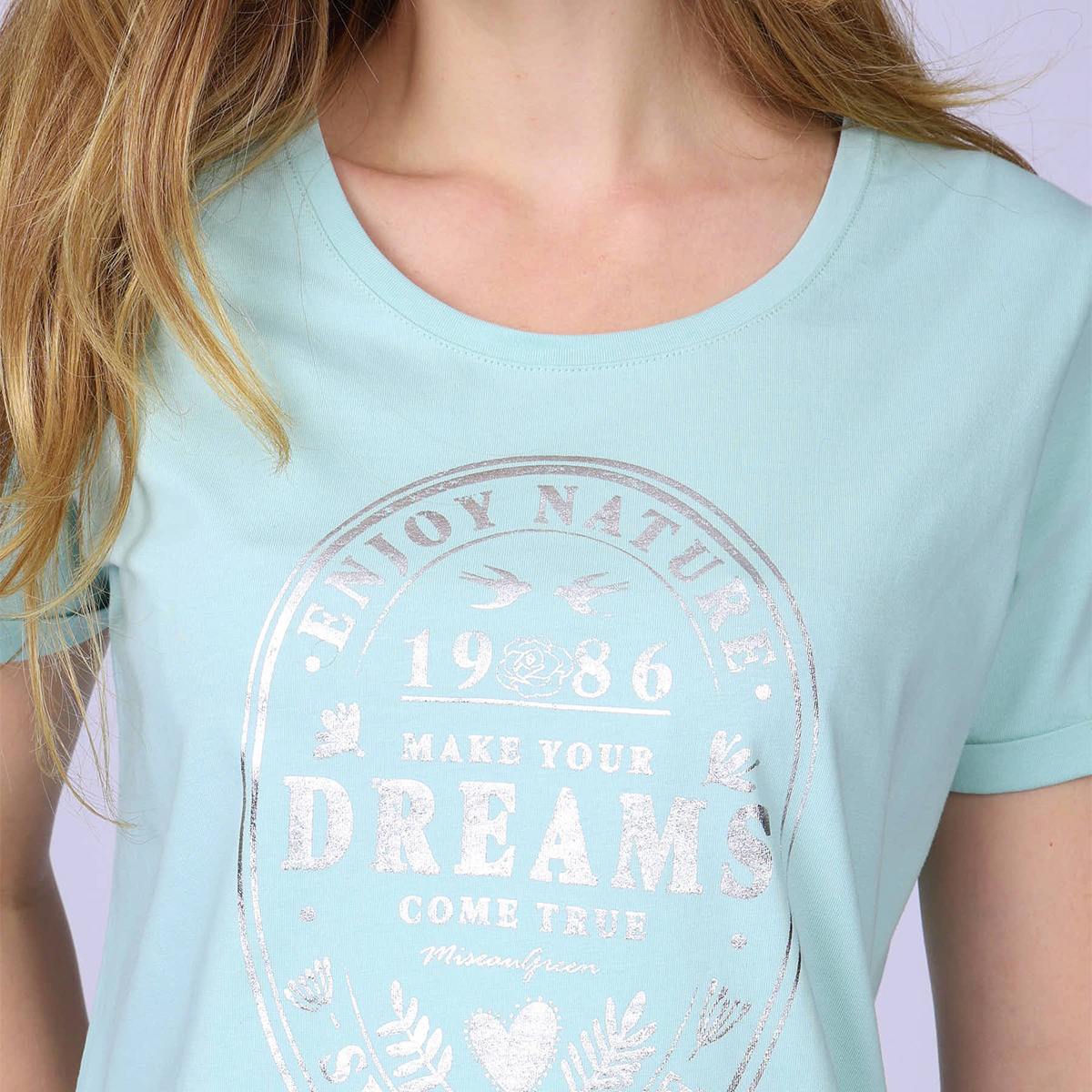 T-shirt Horbie bleu turquoise, MISE AU GREEN