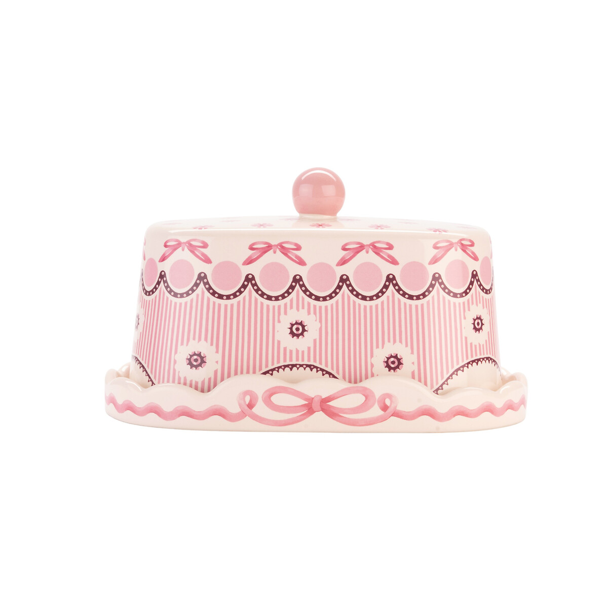 Spitalfields Silk Butter Dish pink, CATH KIDSTON