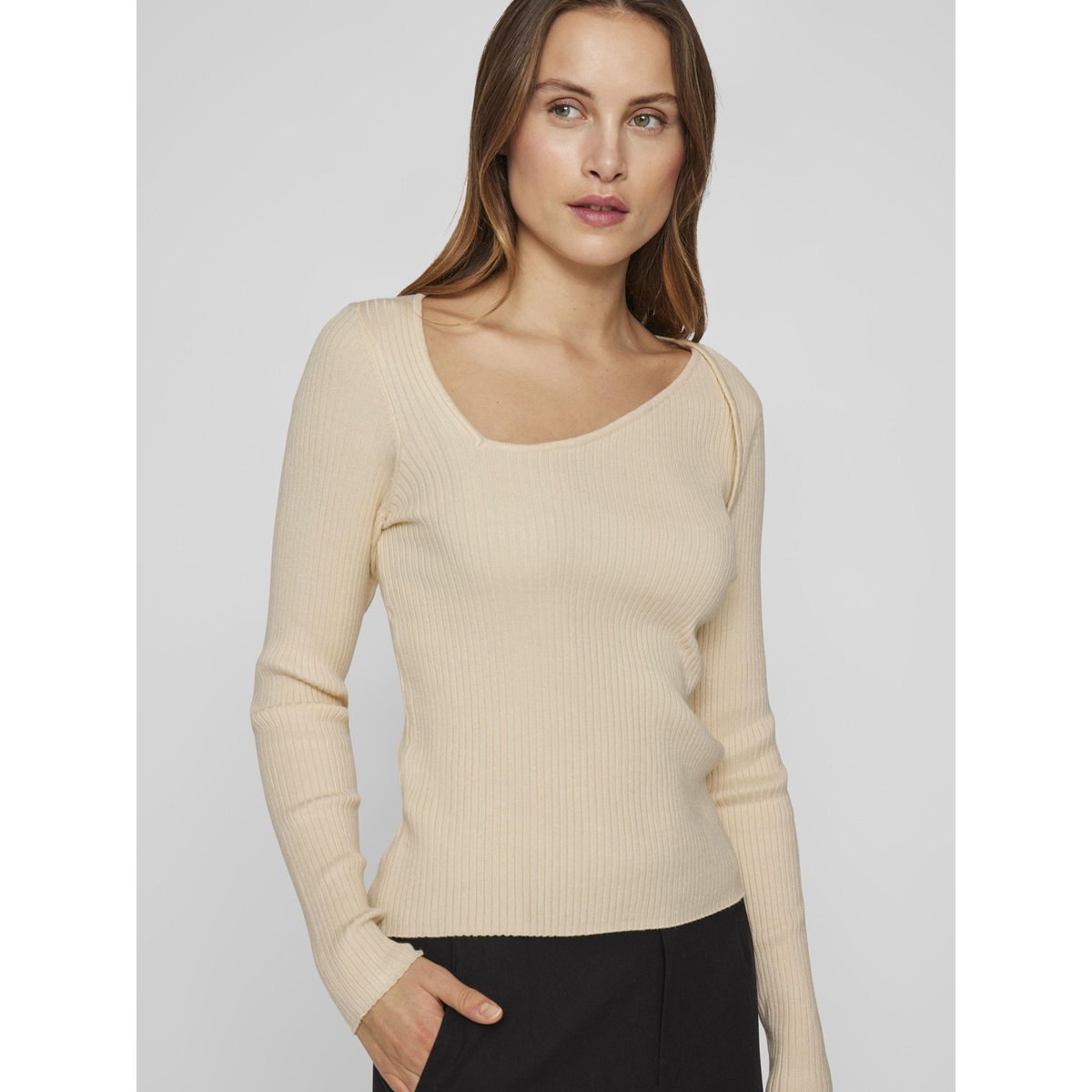 Top En Maille birch, VILA
