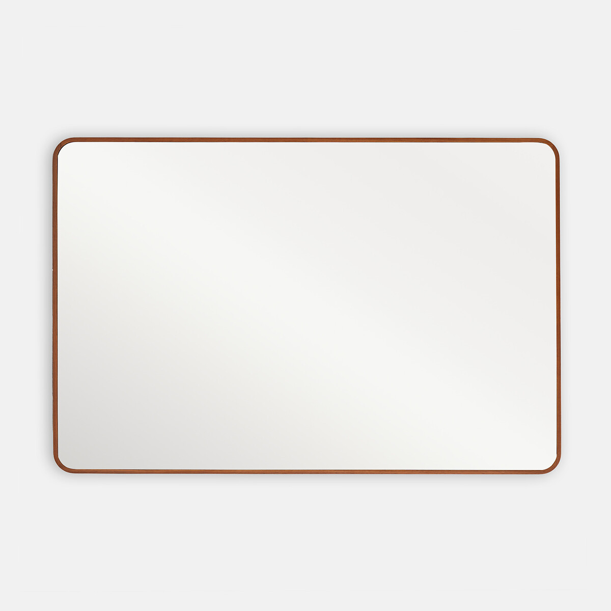 Miroir rectangulaire, en plaqué noyer, 80 x 120 cm, IODUS teinté coloris noyer, LA REDOUTE INTERIEURS