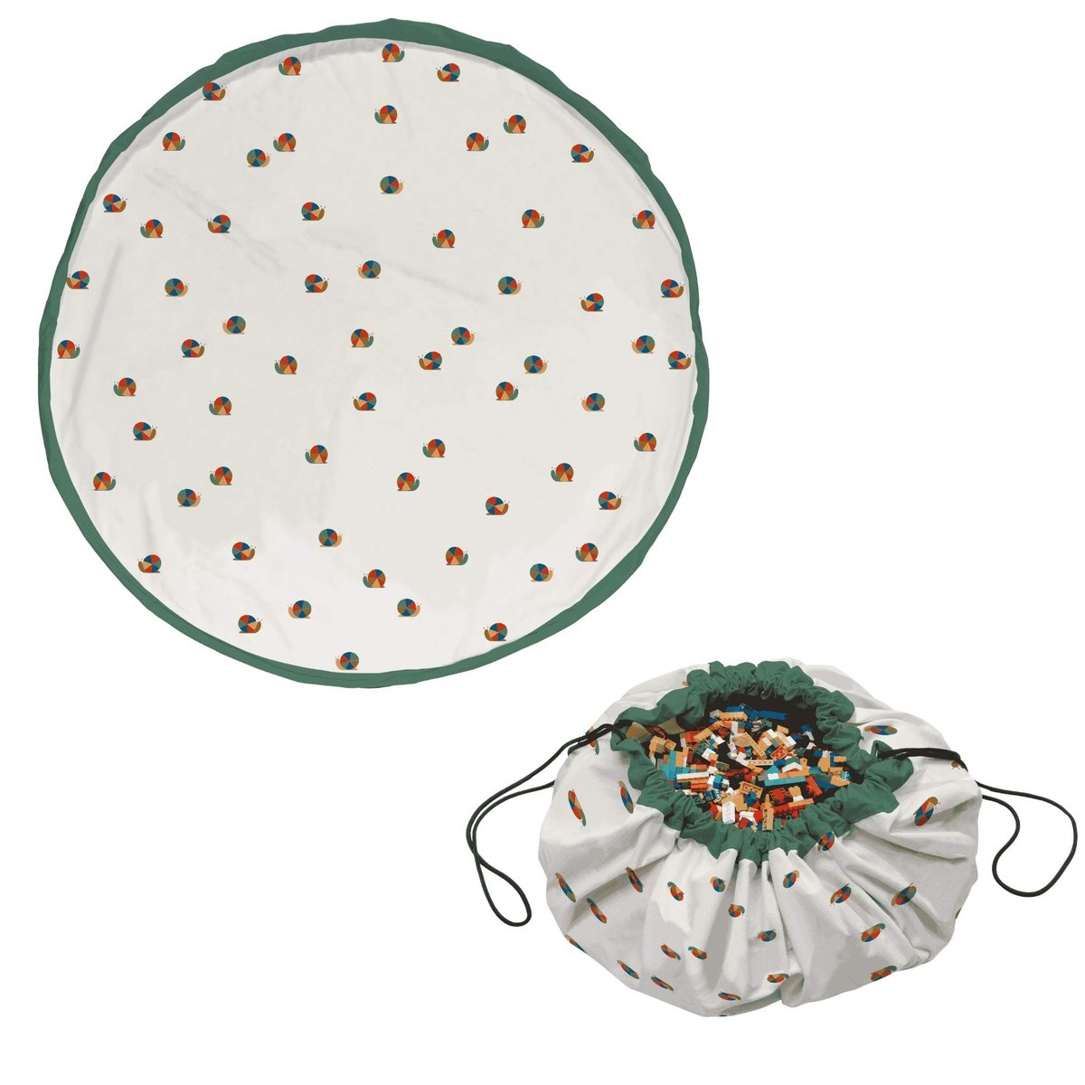 play&go - tapis de jeu & sac à jouets - snail multicolor, PLAY ET GO