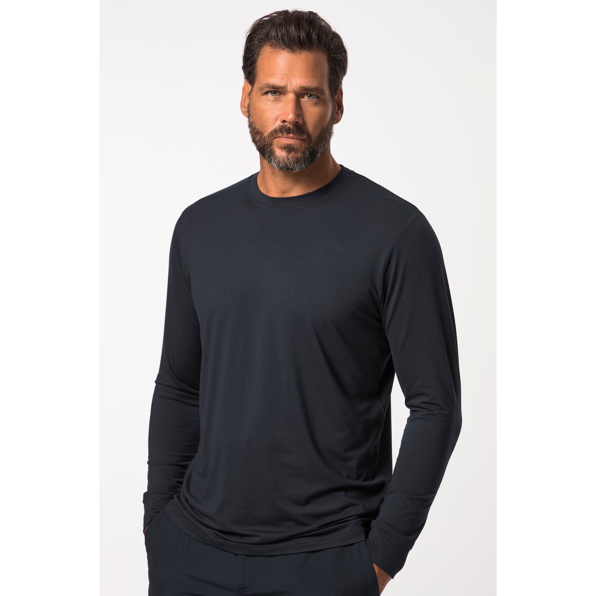 T-shirt de bain. Manches longues bleu marine, JP1880