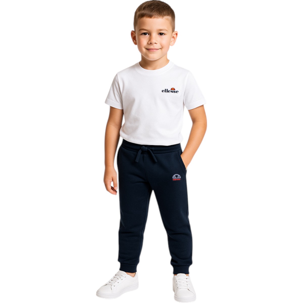 Lot de 2 t-shirts manches courtes et pantalon de jogging PLAYGROUND bleu marine, ELLESSE