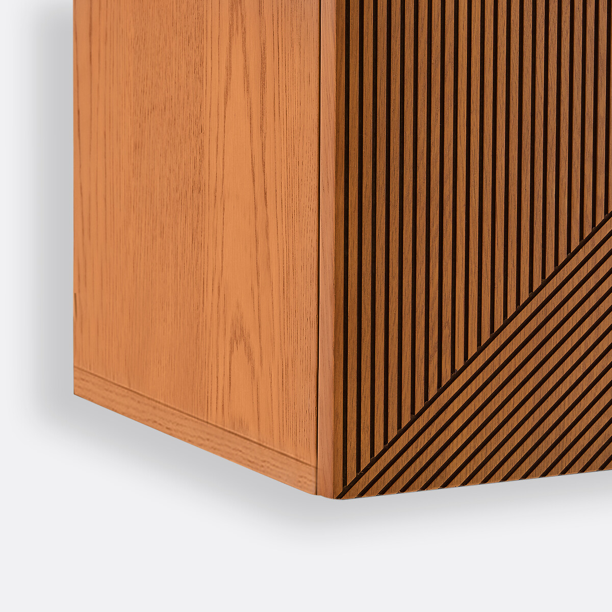 Lodge Oak Veneer Vintage Wall-Hung TV Stand oak, LA REDOUTE INTERIEURS