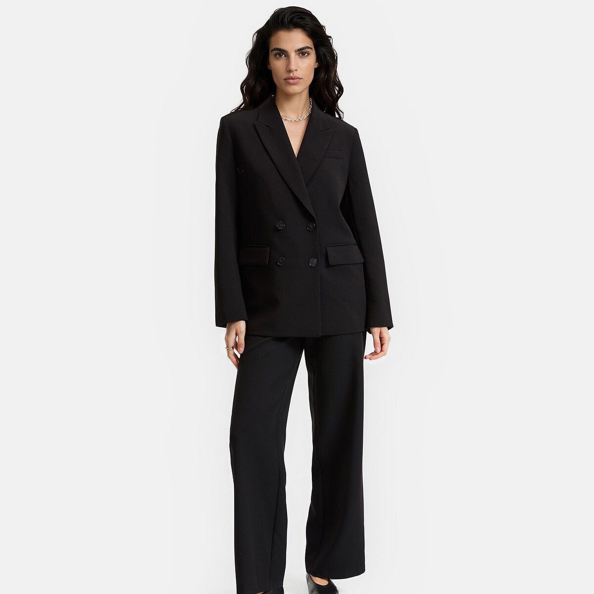 Loose Fit Blazer black, LA REDOUTE COLLECTIONS