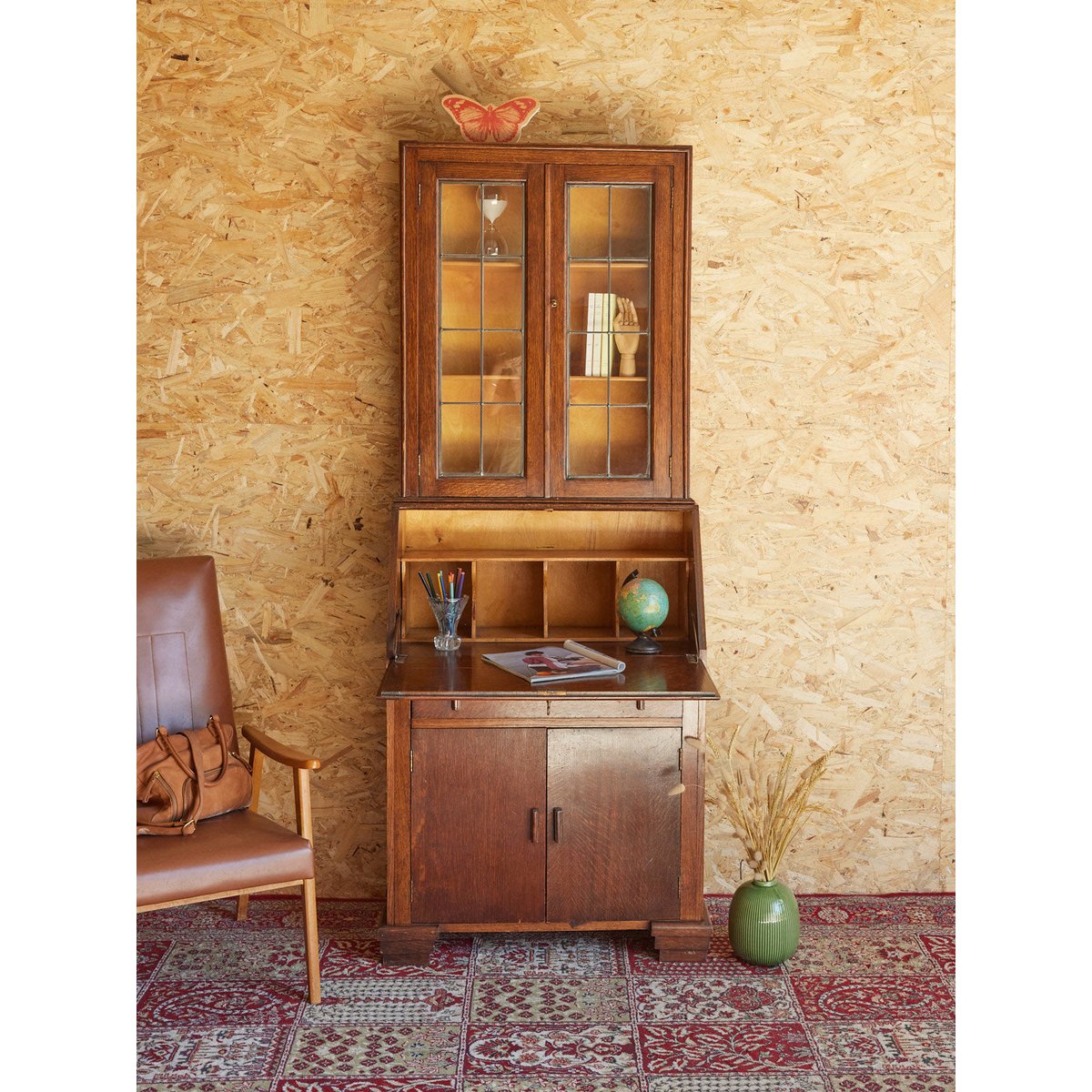 Secrétaire en bois Honoré N°180 - Bon état transparent, DEBONGOUT
