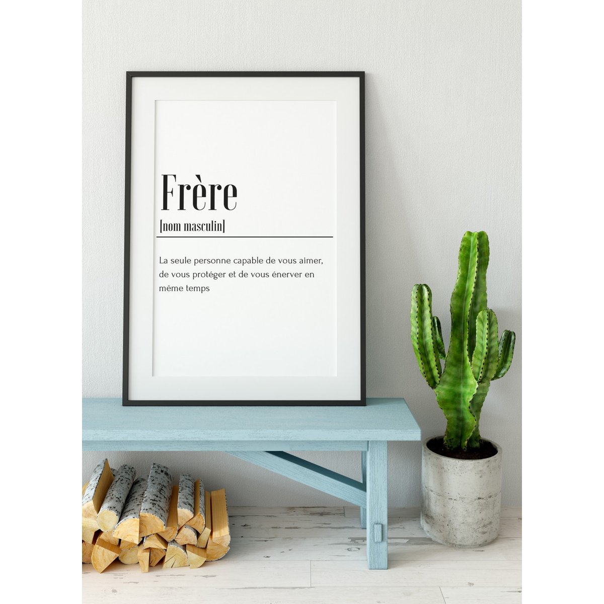 Affiche Définition Frère blanc, L'AFFICHERIE