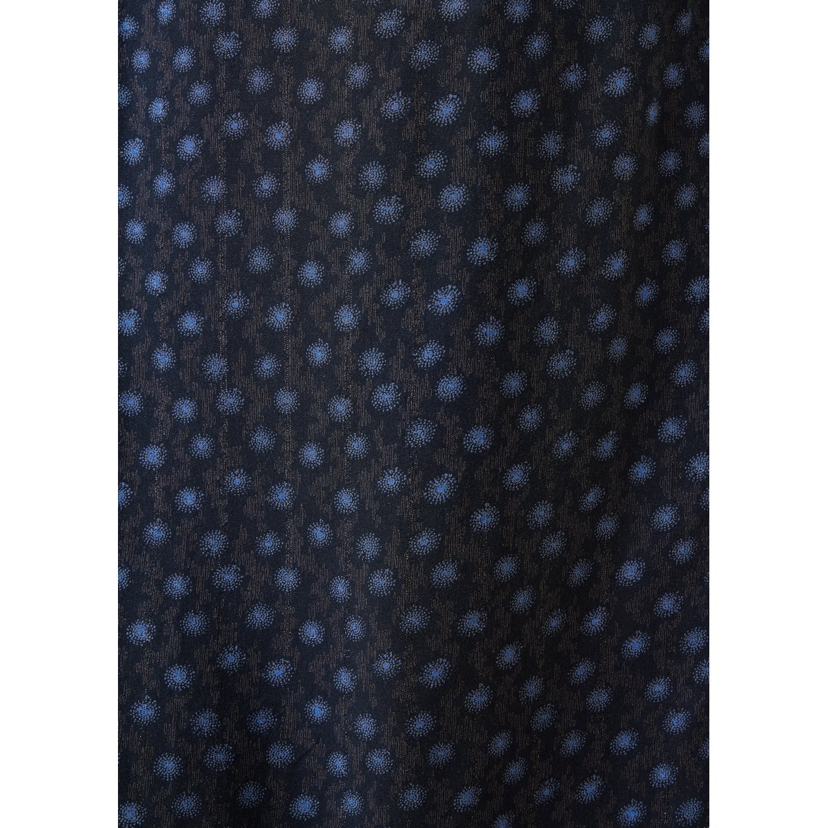 Robe courte manches longues à imprimé bleu, LA FEE MARABOUTEE