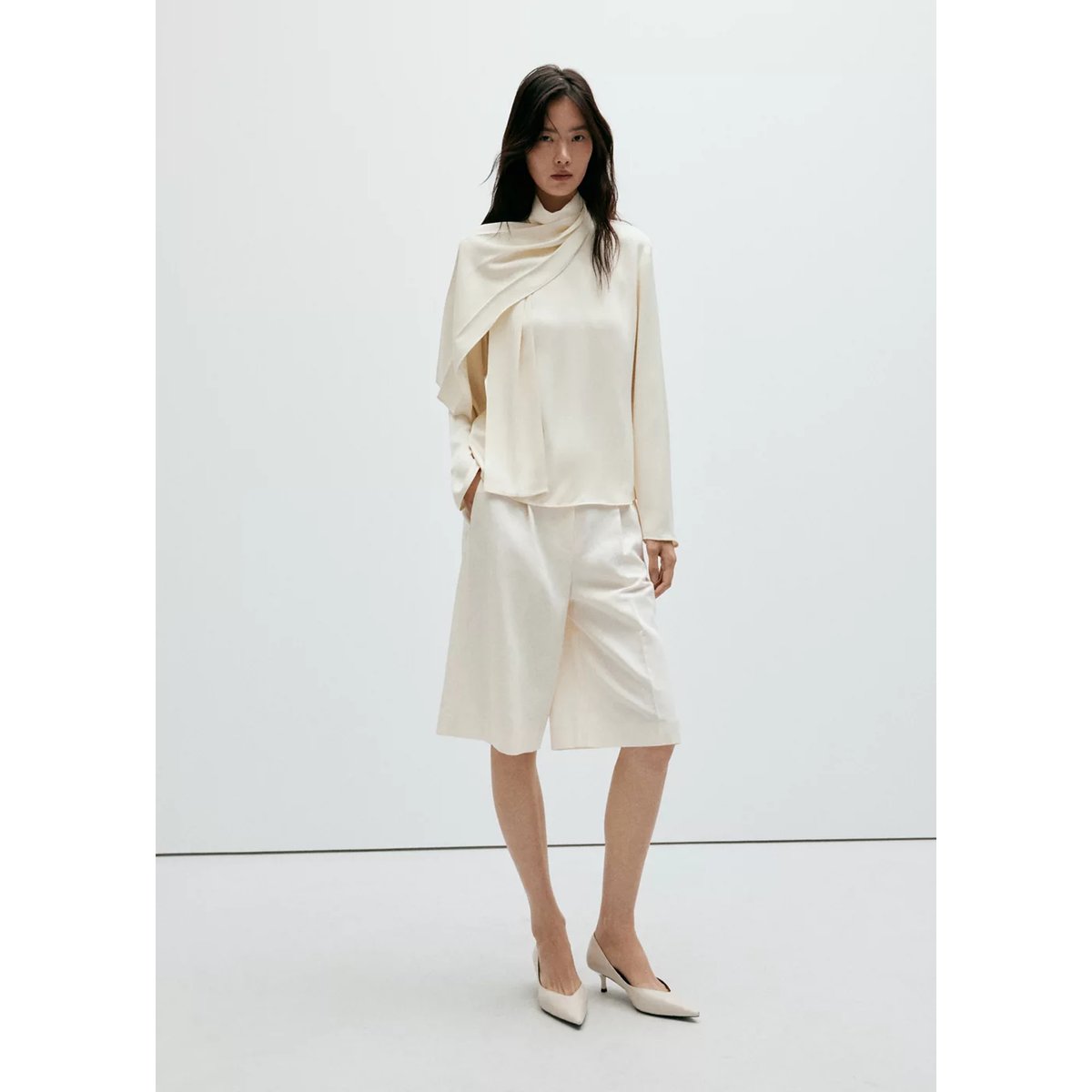 Blouse grana écru, MANGO
