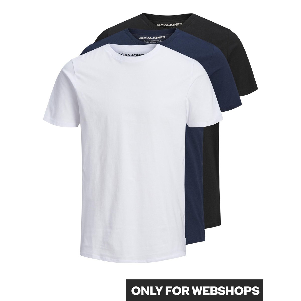 T-Shirt noire - black, JACK & JONES