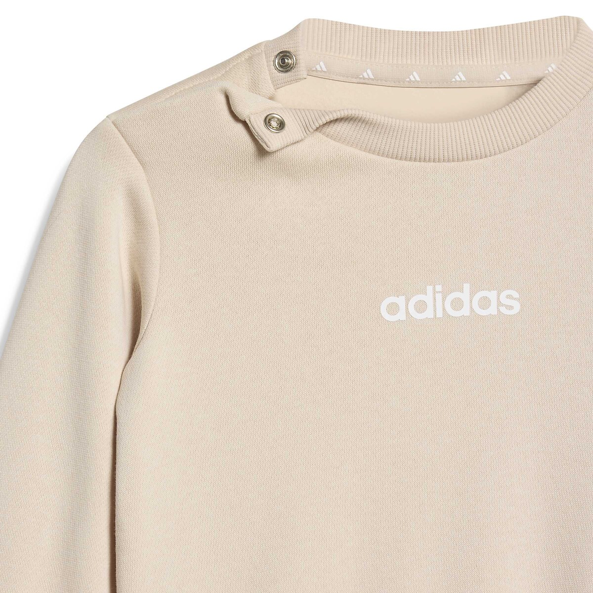Conjunto em moletão, ESSENTIALS LINEAR bege, ADIDAS SPORTSWEAR