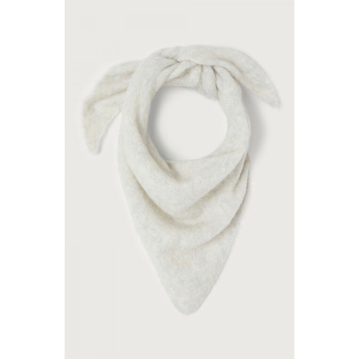 Echarpe triangle, NIBY gris polaire, AMERICAN VINTAGE