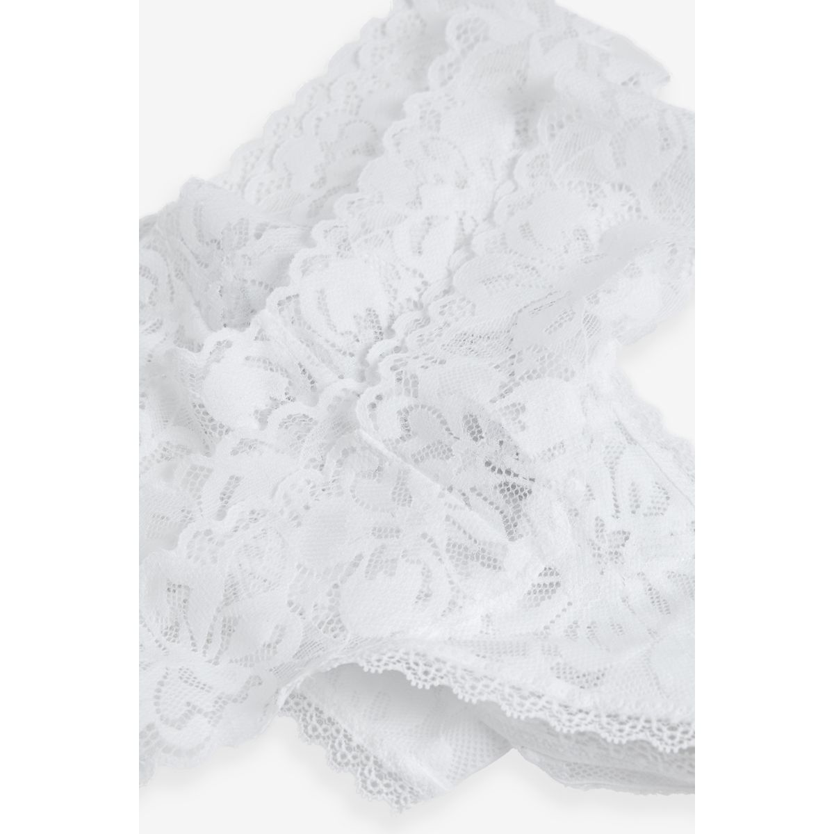 Strings en dentelle florale, lot de 3 blanc, NEXT