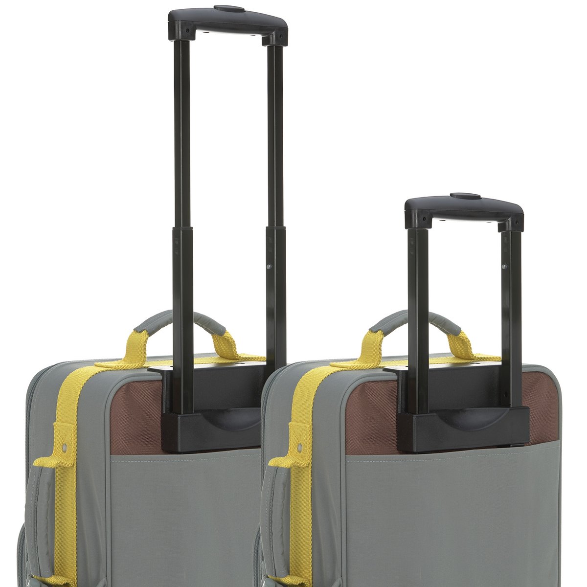 Valise à roulettes Little Gang gris, bleu clair, moutarde, LASSIG