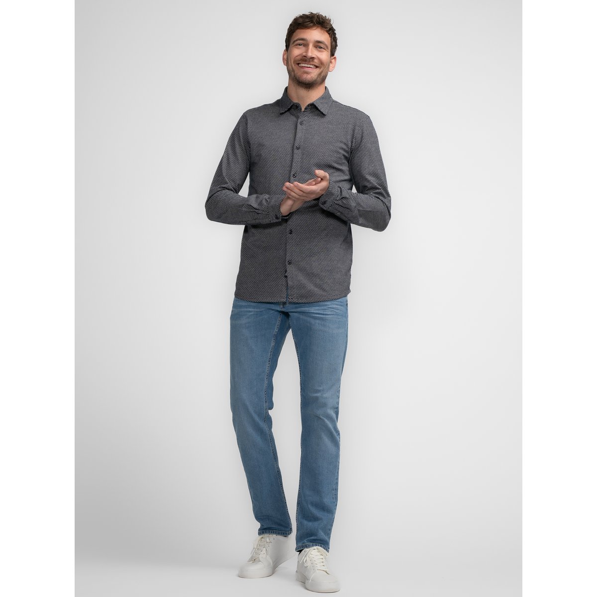 Chemise en imprimé intégral port marron ecru, PETROL INDUSTRIES